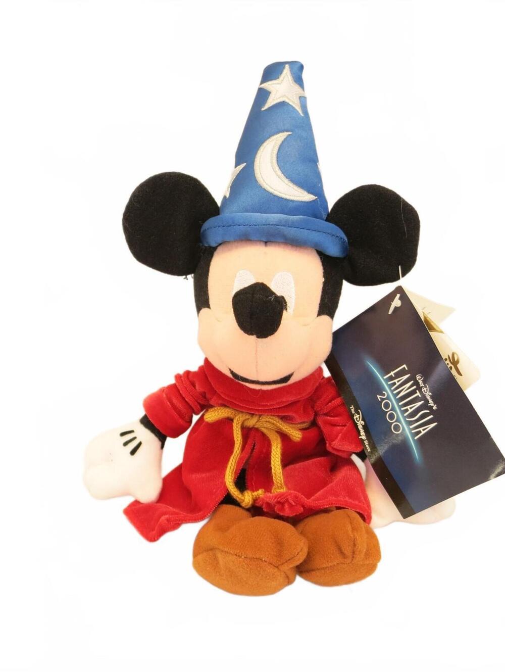 Vintage Walt Disney 2000 Fantasia Sorcerer Mickey Mouse Plush 11"